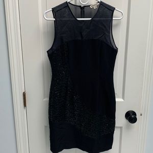 Whistles sequin black sequin dress